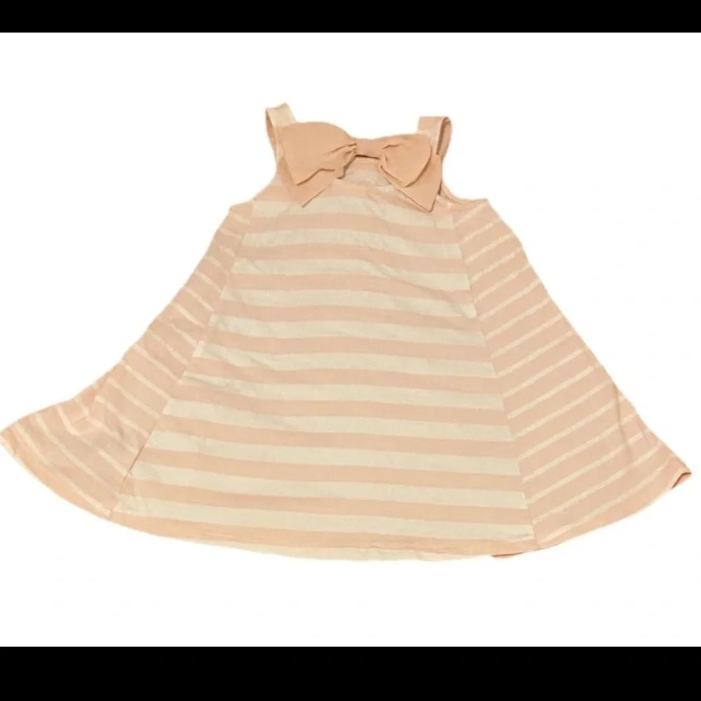 Tommy Bahama Girls Size 4 Pink & White Striped Unicorn Sequin Dress & Headband